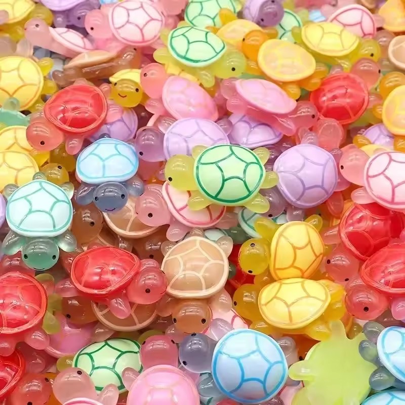 Aquarium Fish Names - 20/50/100pcs Mini Luminous Turtle Home Decor
