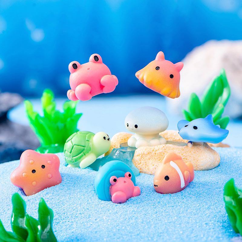 Aquarium Fish Names - Creative Resin Ocean Animals Dolphins Qctopuses