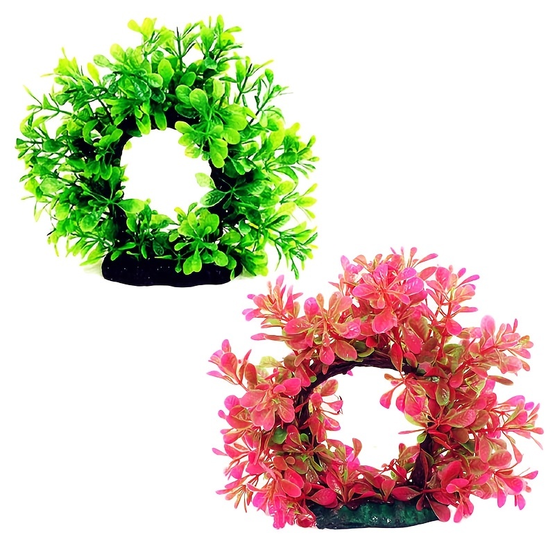Aquarium Fish Green - Underwater Wreath Artificial Underwater Plastic Aquarium