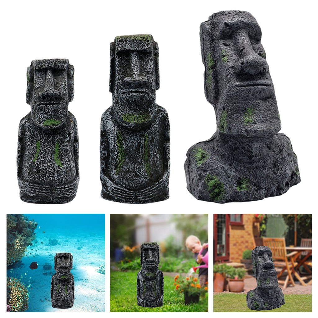 Aquarium Moai Statues Easter I - Aquarium Fish Names 评论和价格