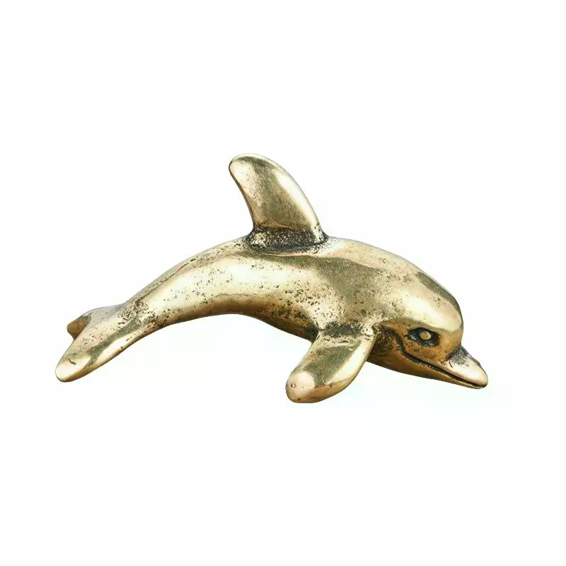 Brass Dolphin Figurine Vintage - Aquarium Fish Dolphin 评论和价格