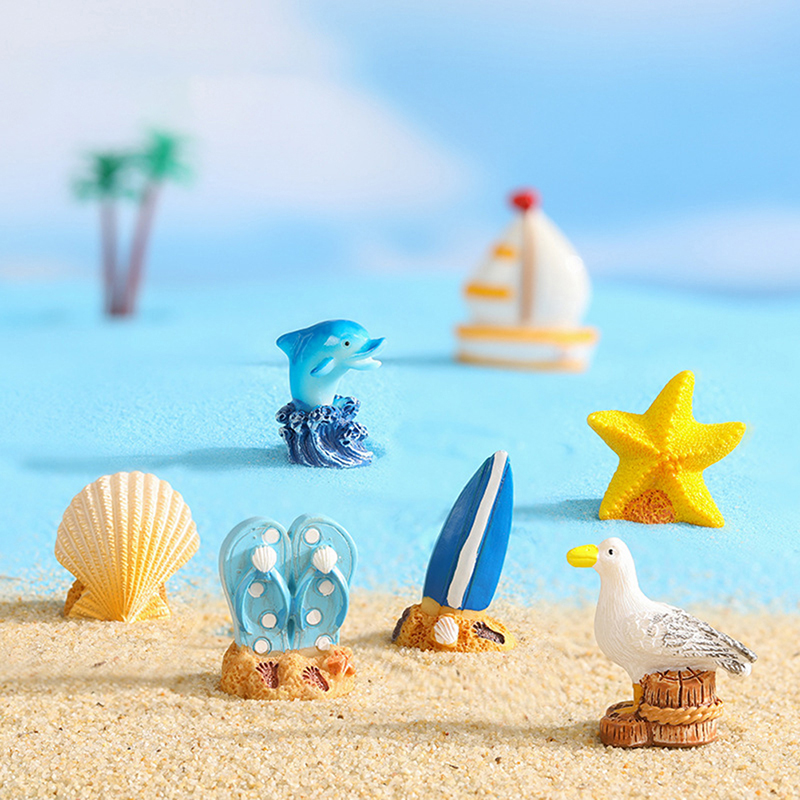 Cartoon Surfboard Seashells Se - Aquarium Fish Dolphin 评论和价格