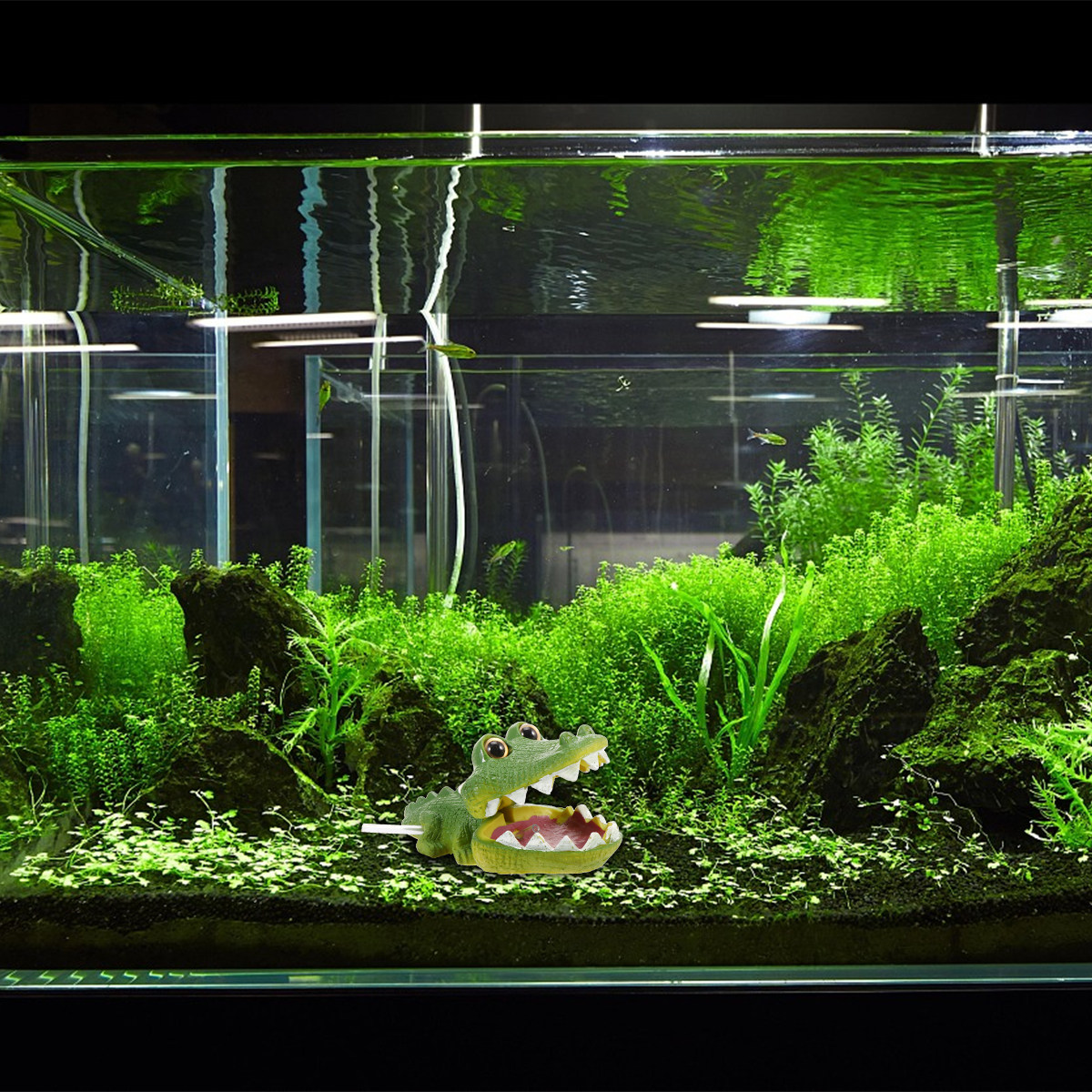 Lively Alligator Aquarium Orna - Aquarium Fish Alligator 评论和价格