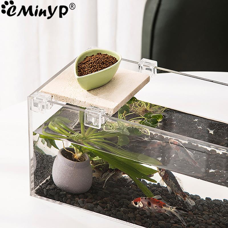 4Pcs Fish Tank Acrylic Clips f - Aquarium Fish Elevator 评论和价格