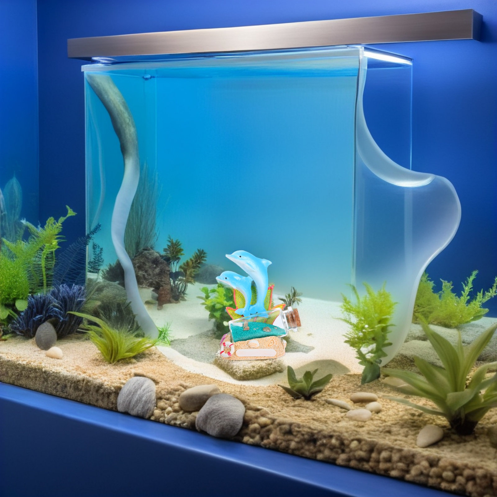 Dolphin Resin Sculpture Drift  - Aquarium Fish Dolphin 评论和价格