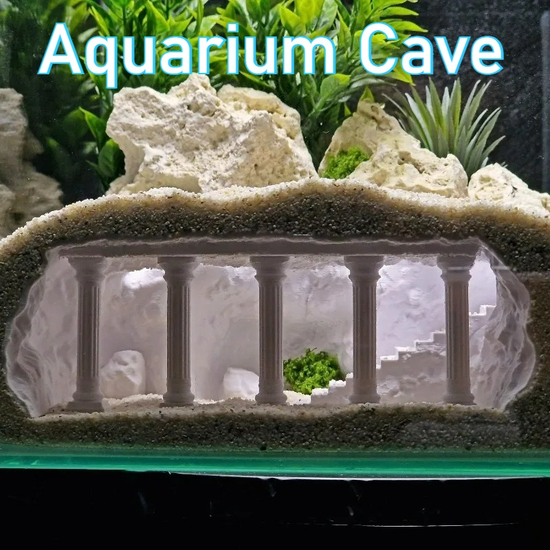 3D Printed Fish Tank Cave, Art - Aquarium Fish Elevator 评论和价格