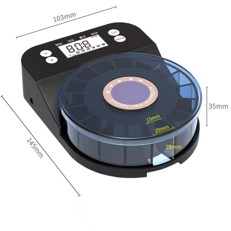 Rechargeable Automatic Fish Fe - Aquarium Fish Big Size 评论和价格