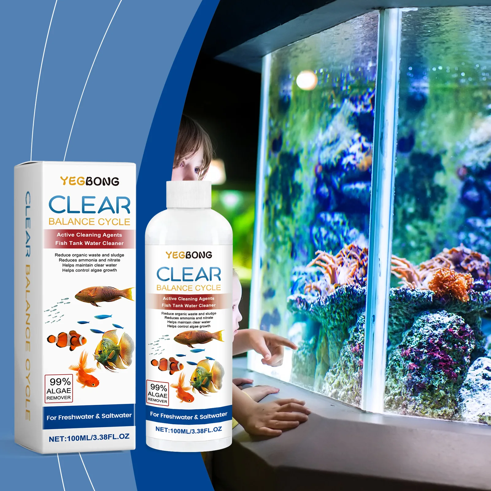 Algae Remover for Fish Tanks,  - Aquarium Fish Green 评论和价格