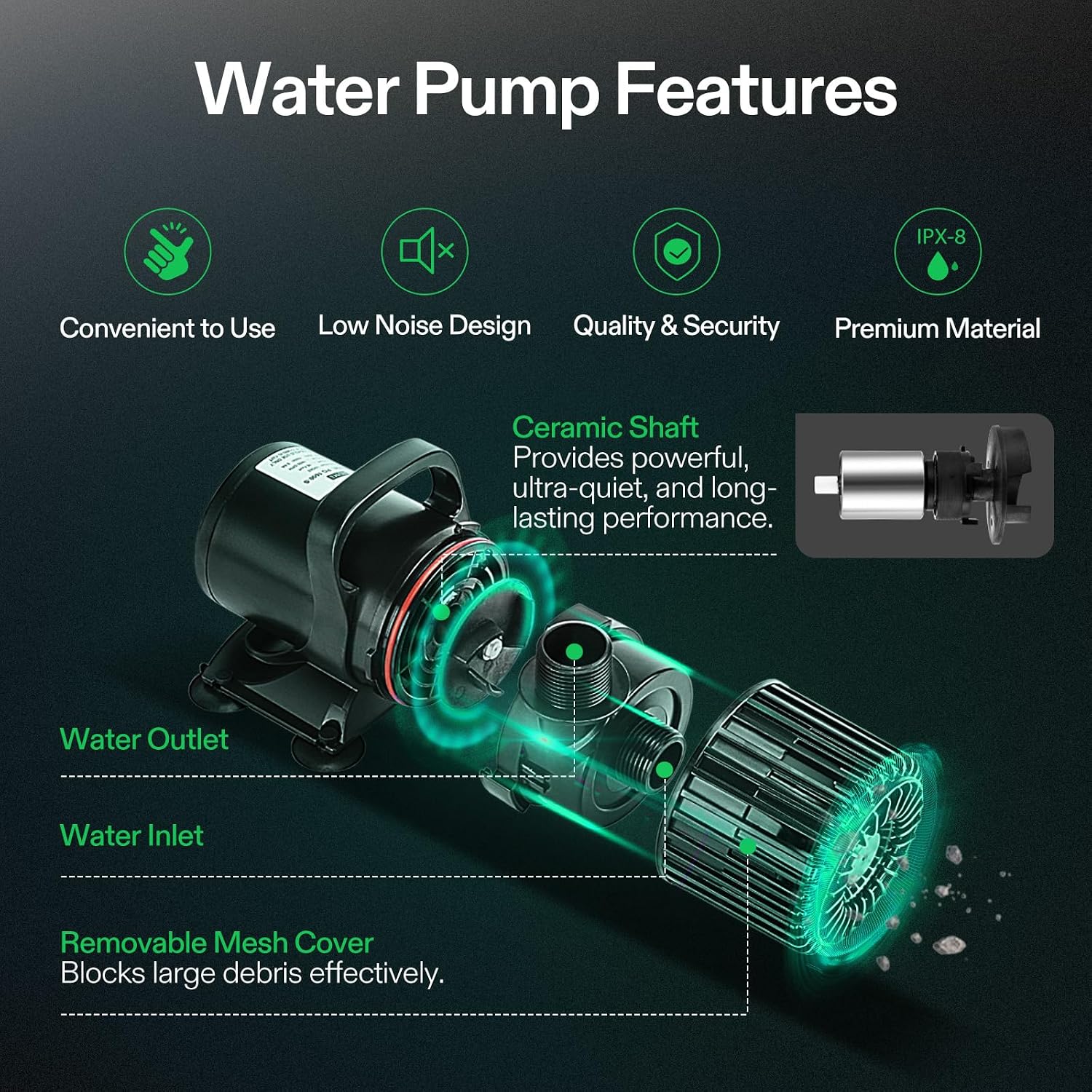 1600GPH Sub Water Pump for Pon - Aquarium Fish Tank 评论和价格
