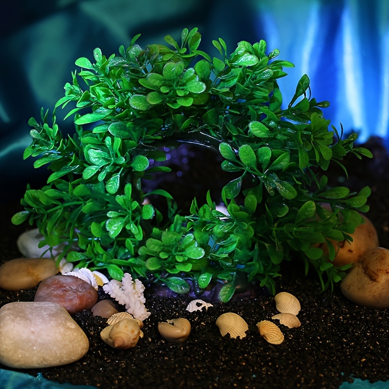 Underwater Wreath Artificial U - Aquarium Fish Green 评论和价格